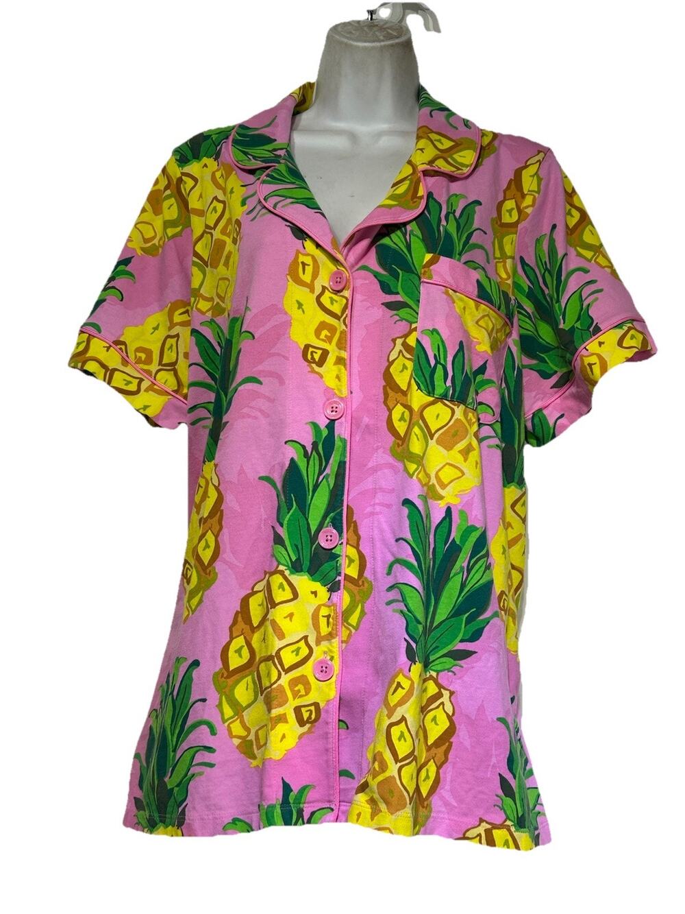 bed head x trina turk Size 1X pineapple pajamas Top Only